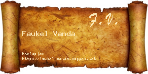 Faukel Vanda névjegykártya